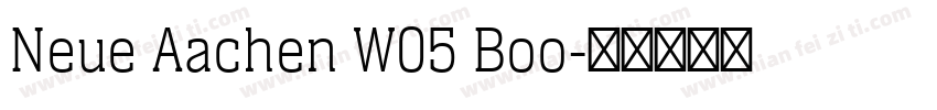 Neue Aachen W05 Boo字体转换